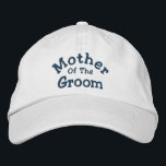 Casquette Brodée Mère Du Mariage Groom<br><div class="desc">Mère Du Groom, mignon casquette de baseball. Parfait pour toutes vos fonctions et événements mariages. J'ai des casquettes disponibles dans mon magasin pour chaque membre de votre mariage. Cliquez sur Personnaliser pour modifier la couleur de la police. Visitez Smilin' Eyes Treasures pour plus d'invitations de mariage et de mariage, de...</div>
