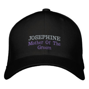 Casquette Brodée Mère du marié Élégant Nom Classique Élégant