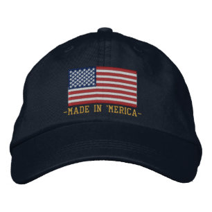 Casquette Brodée 'MERICA USA Stars 'n Stripes FLAG Broderie