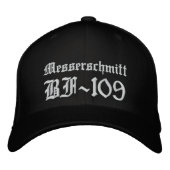 Casquette Brodée Messerschmitt BF-109 CAP (Devant)