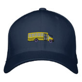 Casquette Brodée Mini broderie d'autobus d'école faite sur commande (Devant)