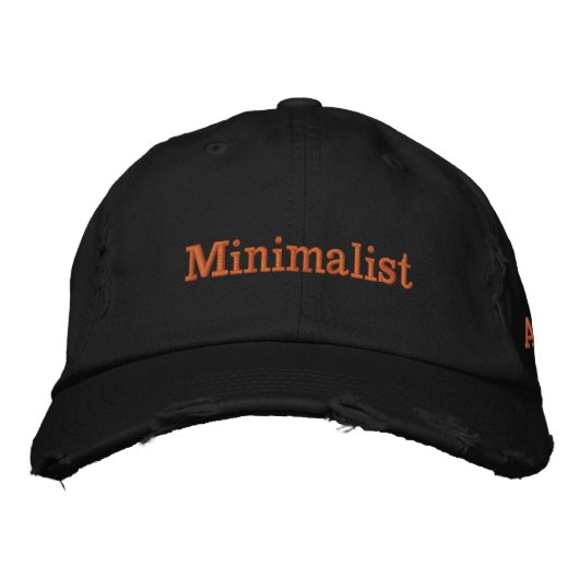 Casquette Brodée minimaliste (Devant)