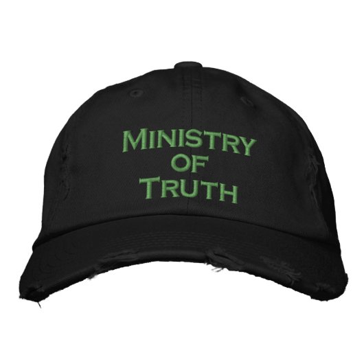 Casquette Brodée Ministère de la Vérité (Devant)