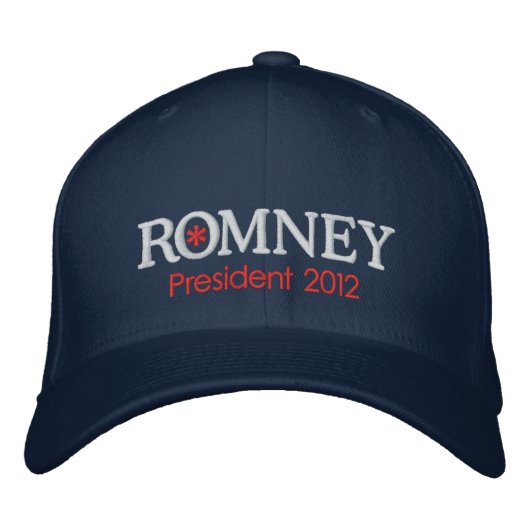 Casquette Brodée Mitt Romney Président 2012 (Devant)