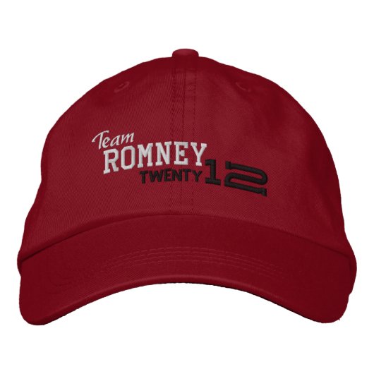 Casquette Brodée Mitt Romney Vingt-douze 2012 (Devant)