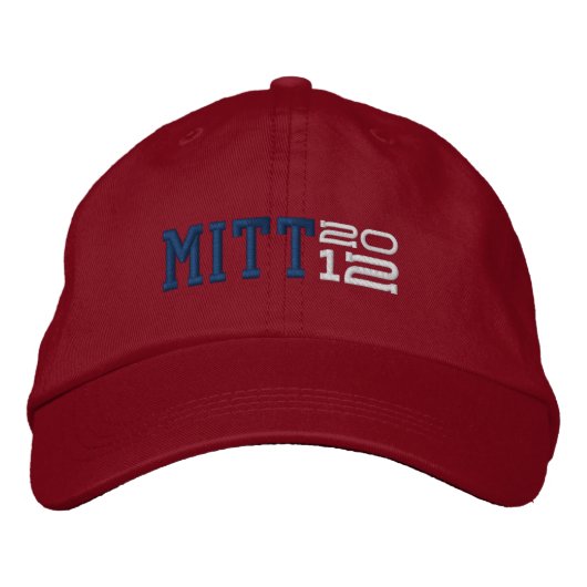 Casquette Brodée Mitt Romney Vingt-douze 2012 (Devant)