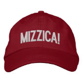 Casquette Brodée Mizzica expression sicilienne drôle (Devant)