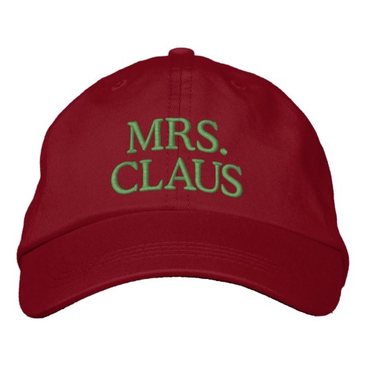 Casquette Brodée Mme Claus (Devant)