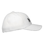 Casquette Brodée Mme noir et blanc moderne élégant chic (Droite)