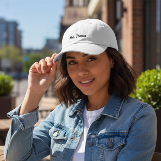 Casquette Brodée Mme Nom personnalisé Cadeau de mariage Cadeau de l