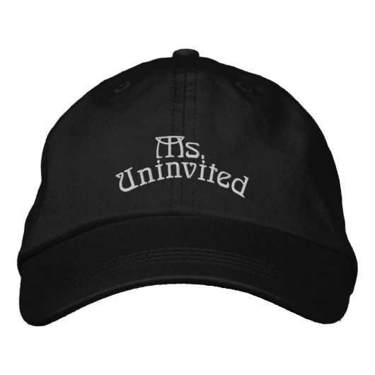 Casquette Brodée Mme Uninvite (Crasher du Parti) (Devant)