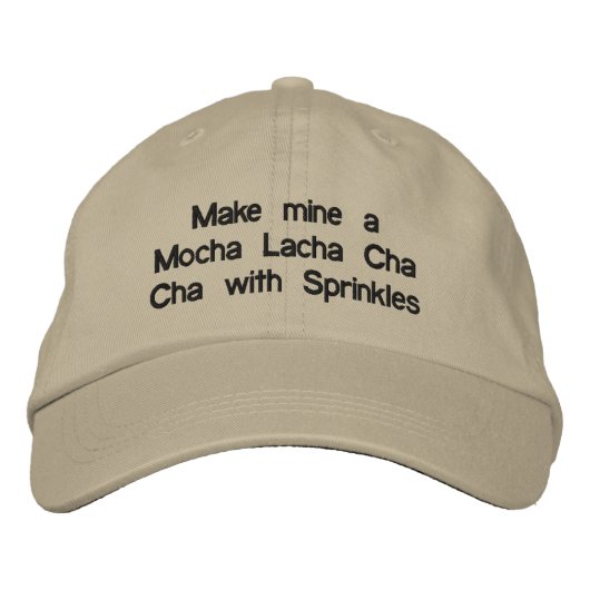 Casquette Brodée Mocha Lacha (Devant)