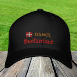 Casquette Brodée Mode Bâle & Suisse / Drapeau Suisse Patriotes<br><div class="desc">Casquettes brodés : Suisse & Bâle,  Chapeaux de baseball / camionneur pour patriotes suisses - amour mon pays,  voyage,  vacances / fans de sport</div>