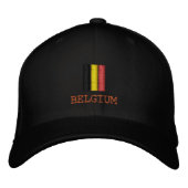 Casquette Brodée Mode Belgique & Drapeau belge / Patriotes de Bruxe (Devant)