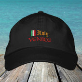 Casquette Brodée Mode Venise & Italie / Drapeau italien Patriotes