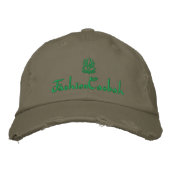 Casquette Brodée ModeCasbah Olive Green (Devant)