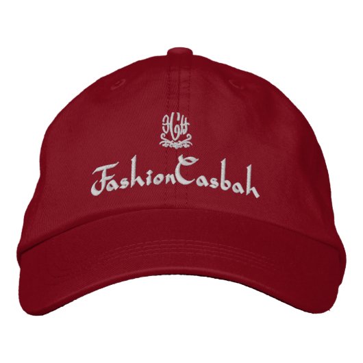 Casquette Brodée ModeCasbah Rouge (Devant)