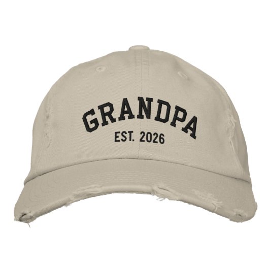 Casquette Brodée Modern Personalized Text Embroidered Baseball Cap (Devant)