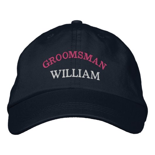 Casquette Brodée Moderne Groomsman Bachelor Party Custom (Devant)
