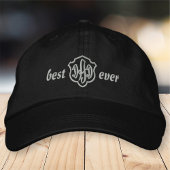 Casquette Brodée Moderne simple Monogramme meilleur papa jamais