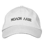 Casquette Brodée Molon Labe (Devant)