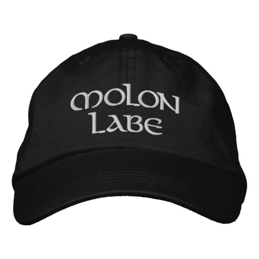 CASQUETTE BRODÉE MOLON LABE (Devant)