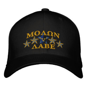 Casquette Brodée Molon Labe Spartan Warrior Cinq étoiles