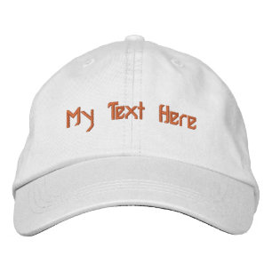 Casquette Brodée Mon texte ici chapeau de qualité fantastique de Sp