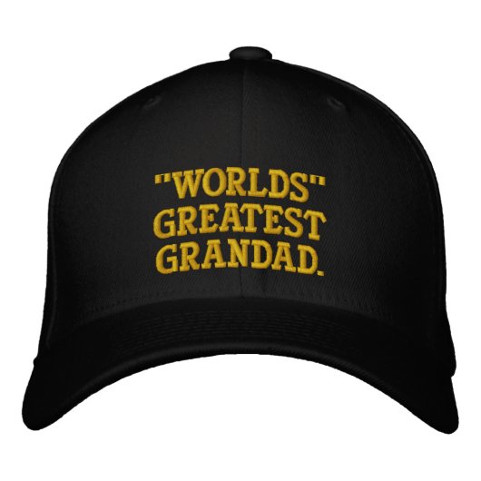 Casquette Brodée Monde plus grand grand grand (Devant)