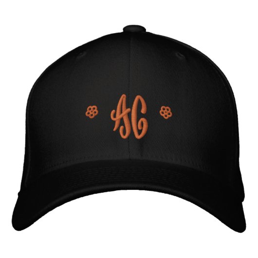Casquette Brodée Monogramme * AC * (meilleur avec deux lettres) (Devant)