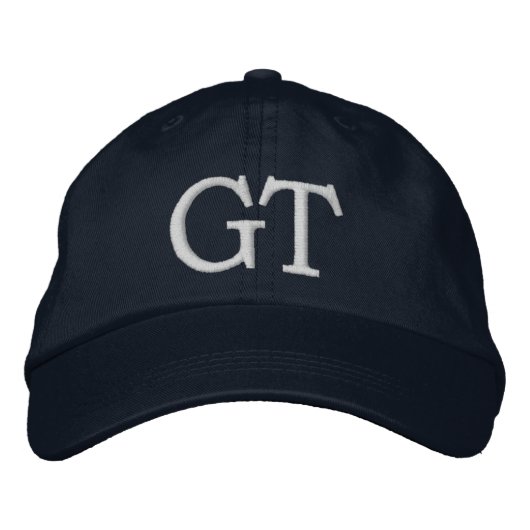 CASQUETTE BRODÉE MONOGRAMME GT (Devant)