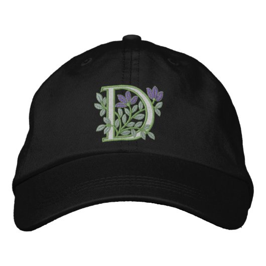 Casquette Brodée Monogramme initial D (Devant)