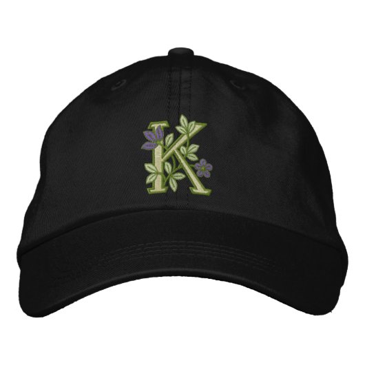 Casquette Brodée Monogramme initial K (Devant)