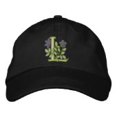Casquette Brodée Monogramme initial L (Devant)