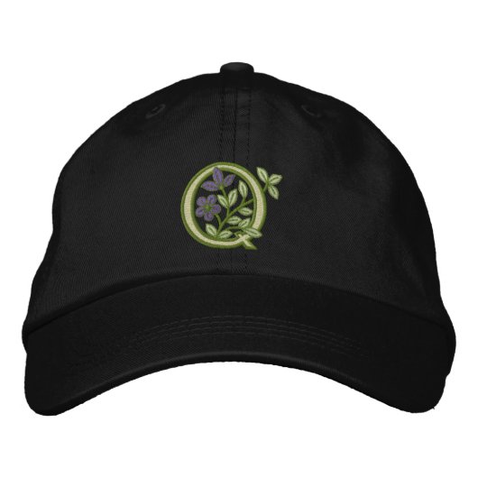 Casquette Brodée Monogramme initial Q (Devant)