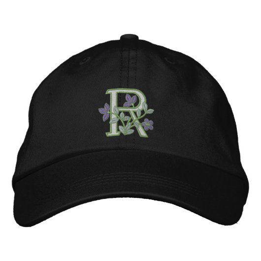 Casquette Brodée Monogramme initial R (Devant)