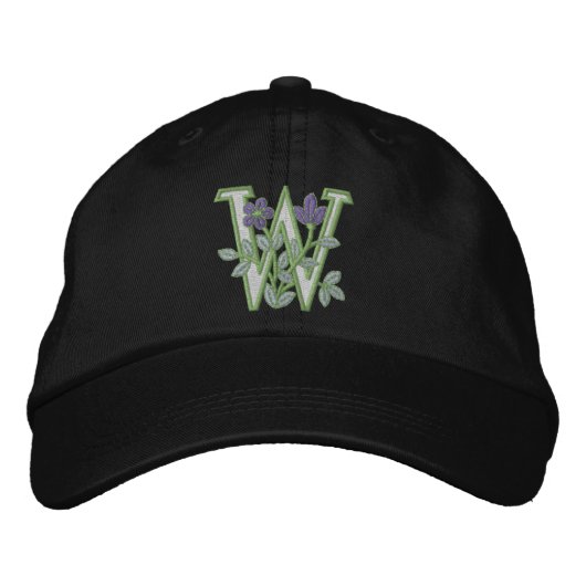 Casquette Brodée Monogramme initial W (Devant)