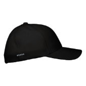 Casquette Brodée Monogramme Lettre ou Initiale Noir Flexfit de Base (Droite)