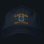 Casquette Brodée Monogramme nautique de capitaine de mer personnali<br><div class="desc">Un classique croisé ancre le style nautique avec un monogramme appliqué,  un casquette personnalisé brodé pour un capitaine d'occasions spéciales. Utilisez le lien "Demandez à ce concepteur" pour nous contacter avec vos demandes de design spécial ou pour obtenir de l'aide pour répondre à vos besoins de personnalisation.</div>
