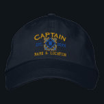 Casquette Brodée Monogramme nautique de capitaine de mer personnali<br><div class="desc">Un classique croisé ancre le style nautique avec un monogramme appliqué,  un casquette personnalisé brodé pour un capitaine d'occasions spéciales. 
 
 


 
Utilisez le lien "Demandez à ce concepteur" pour nous contacter avec vos demandes de design spécial ou pour obtenir de l'aide pour répondre à vos besoins de personnalisation.</div>