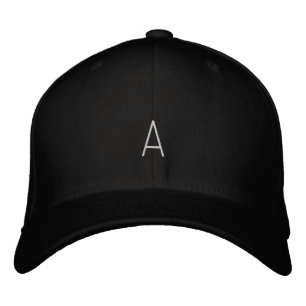 Casquette Brodée Monogramme personnalisé 'A' en police de caractère