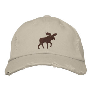Casquette Brodée Moose Silhouette Cool Randonneur passionné extérie