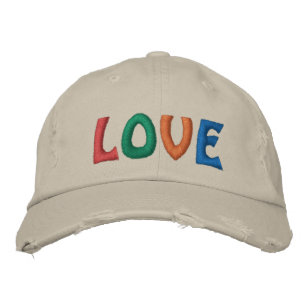 Casquette Brodée Mot couleur amour mou