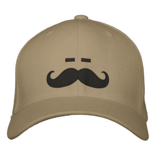 Casquette Brodée Moustache endormie