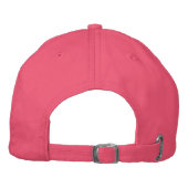 Casquette Brodée Moustache morte PINK (Dos)
