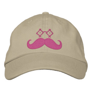 Casquette Brodée Moustache Oyeware PINK
