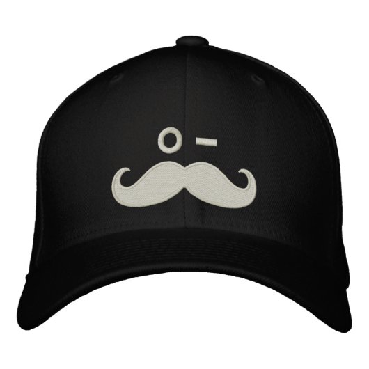 Casquette Brodée Moustache WINK (Devant)