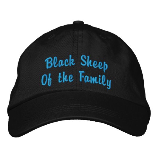 Casquette Brodée Mouton noir de la famille (Devant)