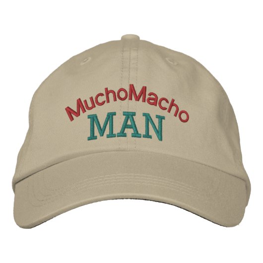 Casquette Brodée Mucho Macho Man par SRF (Devant)