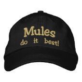 Casquette Brodée Mules le fait le mieux ! (Devant)